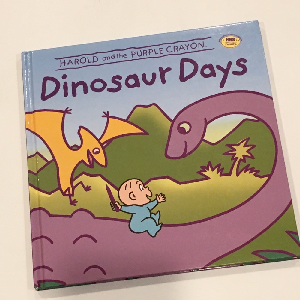 🔴 Harold & the Purple Crayon Dinosaur Days Book